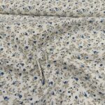 Pamuk 100% sitni cvetići na plave tonove - Slika 2