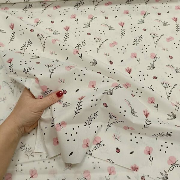 Cvetići roze 240cm širina - Slika 3