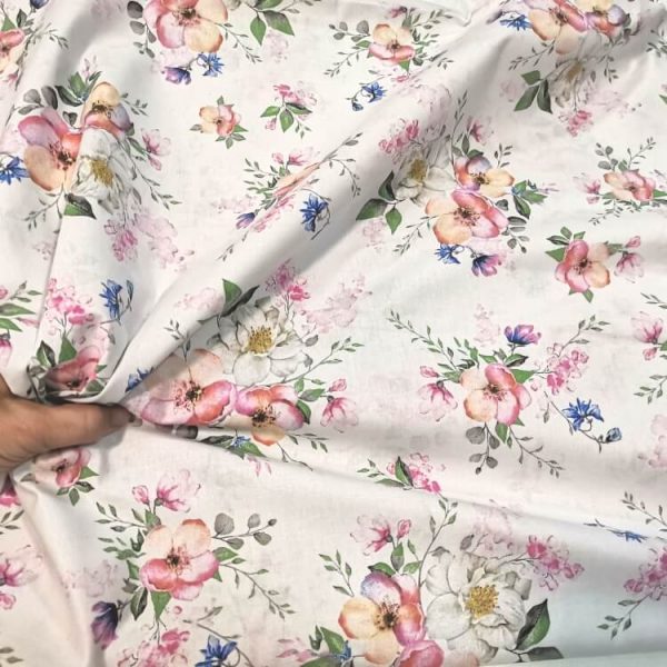 Pamuk jabukov cvet na beloj12 - Slika 1