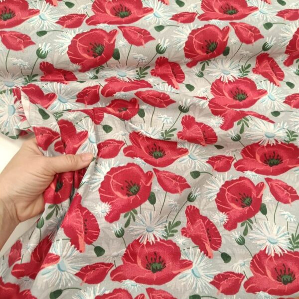 bulka Pamuk bulke na sivoj osnovi - Slika 1