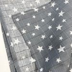 Pelena  siva sa belim zvezdama 80x80 - Slika 2