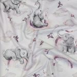 Pamuk Slatki slonić na roze LJUBIČASTO NOVO - Slika 3