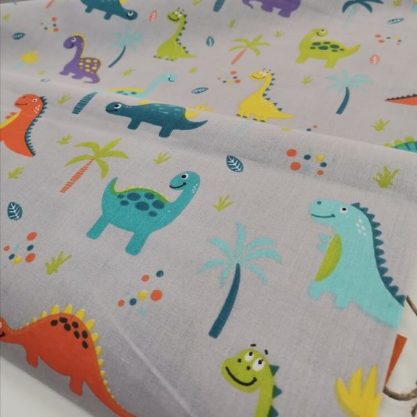 Šareni dino na sivoj osnovi - Slika 1