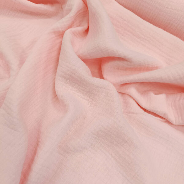 Dupla gaza premijum soft jako svetlo baby roze 140cm - Slika 2
