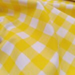 Cotton dekor žuti karirani - Slika 2