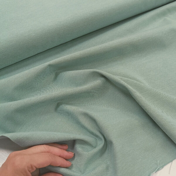 1000081901 Cotton dekor jednobojno mint žalfija - Slika 1