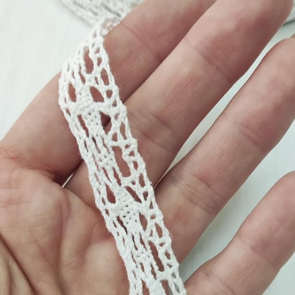 Pamučna čipka bela 1,50cm - Slika 3