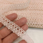 Pamučna čipka 15mm bledo roze