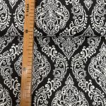 Dekor platno crno beli damask - Slika 2