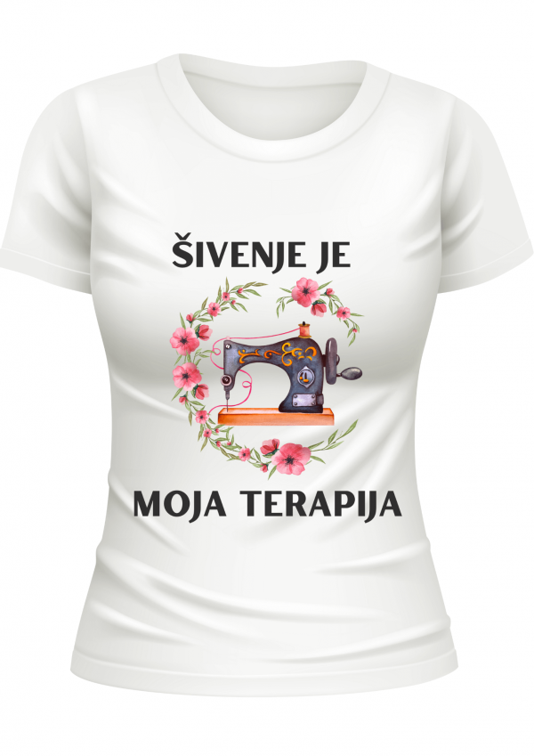 2 Majica "Šivenje je moja terapija" - Slika 1