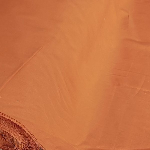 Jednobojni pamuk cigla terracotta - Slika 2