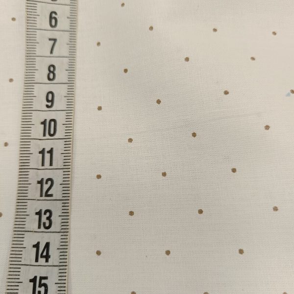 Pamuk tačke na prljavobeloj 240cm širina - Slika 3