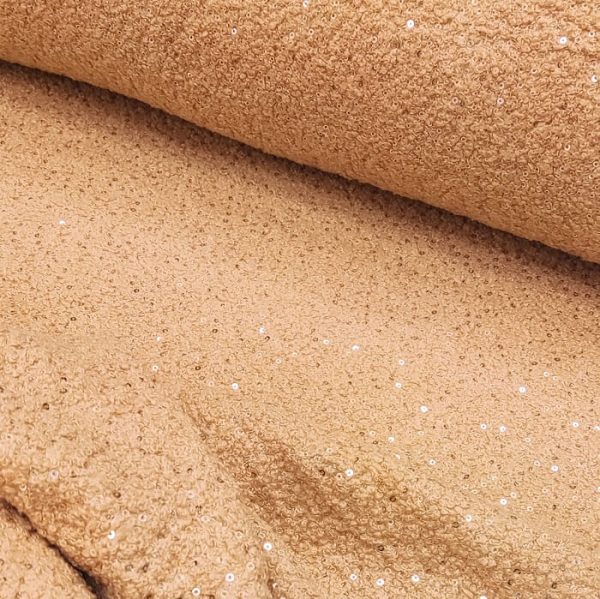 Teddy krzno lux glitter KREM - Slika 3