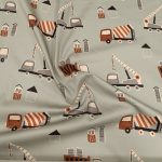 PREMIJUM PAMUK SATEN BAGERI MEŠALICE NA SIVOJ - Slika 2