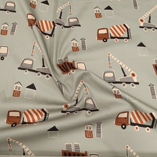 PREMIJUM PAMUK SATEN BAGERI MEŠALICE NA SIVOJ - Slika 2