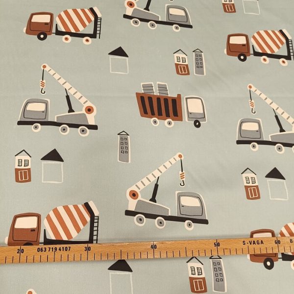 PREMIJUM PAMUK SATEN BAGERI MEŠALICE NA SIVOJ - Slika 1