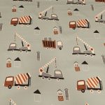 PREMIJUM PAMUK SATEN BAGERI MEŠALICE NA SIVOJ - Slika 3