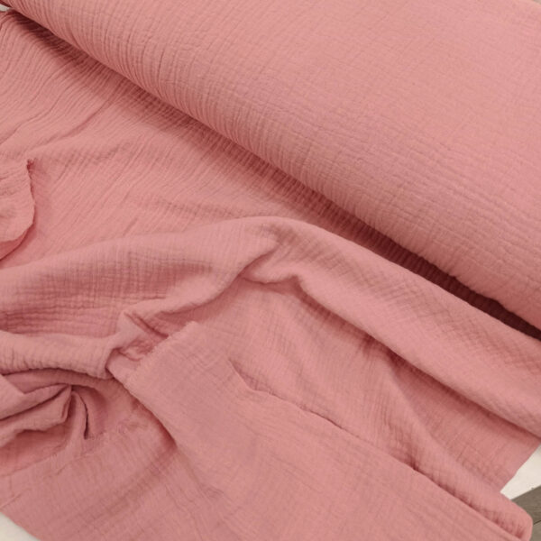 Dupla gaza premijum roza 140cm širina - Slika 1