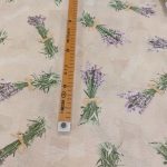 Dekor platno lavanda krem osnova