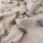 Dekor platno lavanda krem osnova - Slika 2