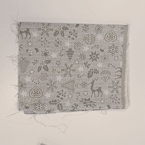 Parče dekor lux žakard srebrne niti 210x32