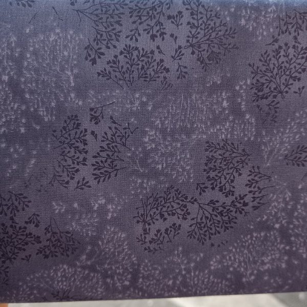 Pamuk indigo plavi sa listovima - Slika 2