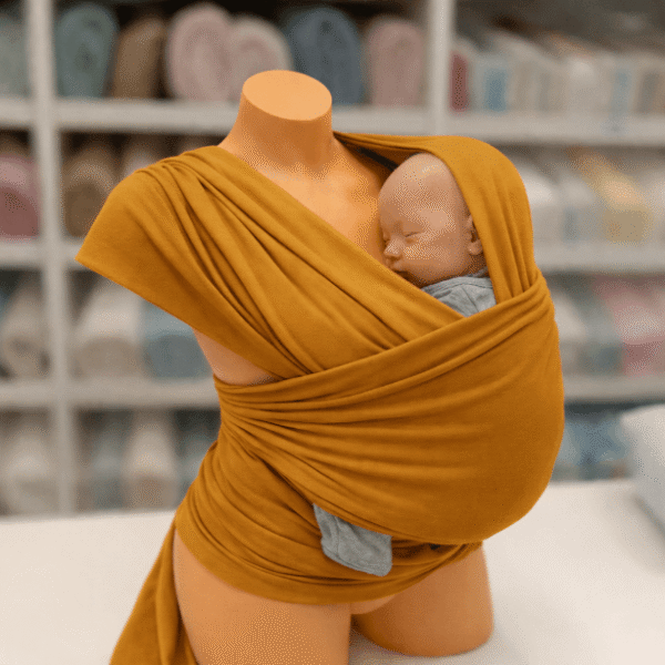 MARAMA za nošenje bebe oker žuta - Slika 1