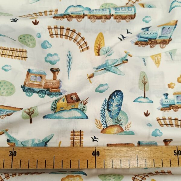 Slatki vozići na beloj osnovi - Slika 2