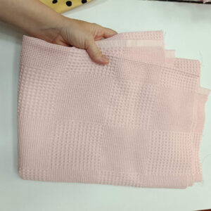 Parče pamučni waffle roze 68x222