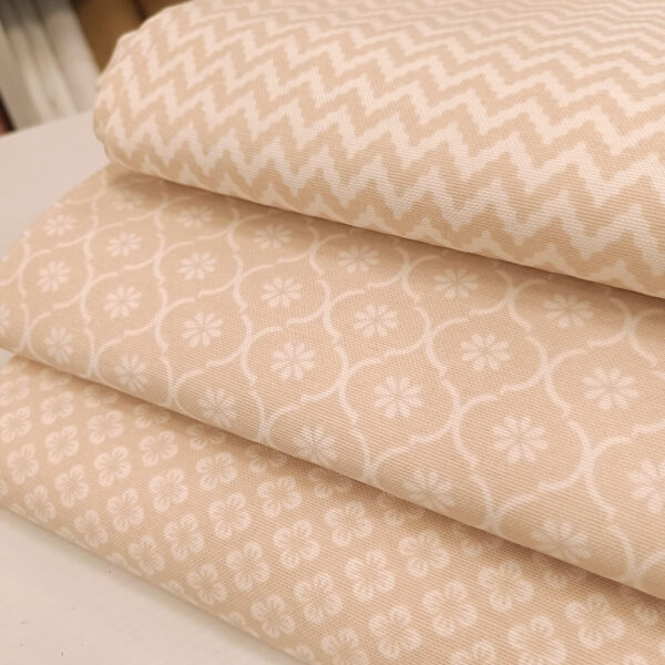 Pamučno dekor platno puder cvetići NOVO - Slika 2