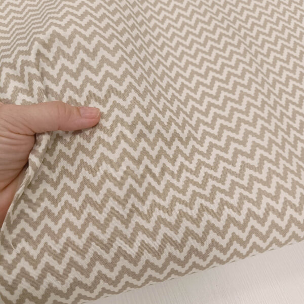 IMG_20250805_140737 Pamučno dekor platno krem mini cik cak NOVO - Slika 1