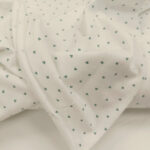 Pamuk premijum žersej štampani mini srca starozelena