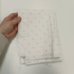 Parče pamuk platno svetlo roze tufne 45x145