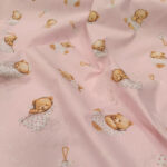 Pamuk bebe mede umotane na roze osnovi - Slika 2