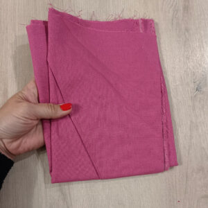Parče lan viskoza tamno roze 45x140