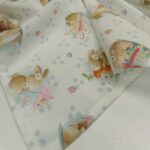 Nadstolnjak uskršnji pastelne zeke 80x80 - Slika 2