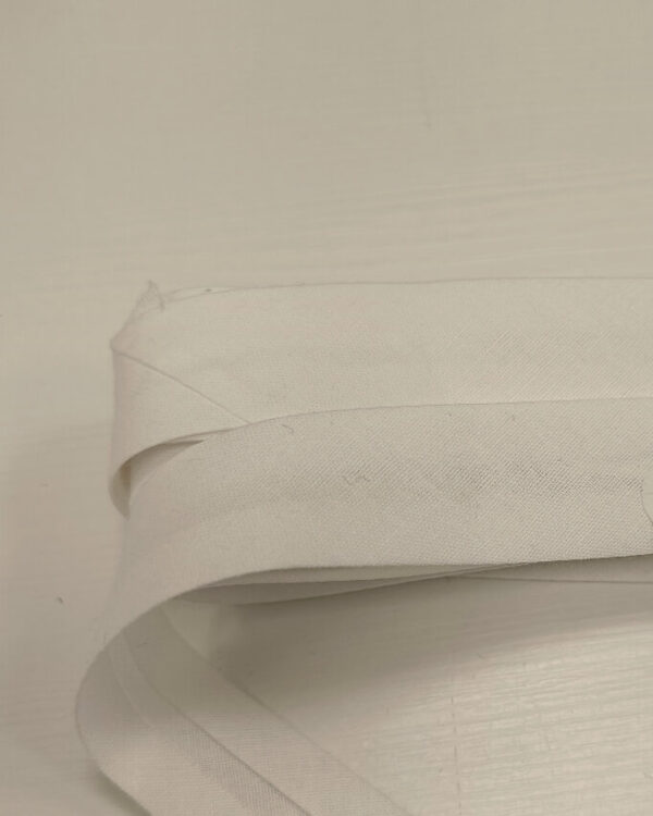 Restl od pamučne paspul trake bela 340cm - Slika 1