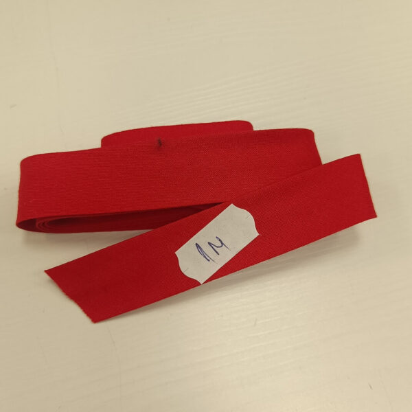 Restl od pamučne paspul trake crvena 100cm - Slika 1