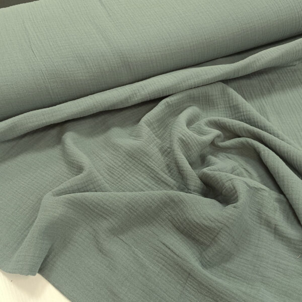 Dupla gaza premijum tamno žalfija mint 160cm - Slika 1