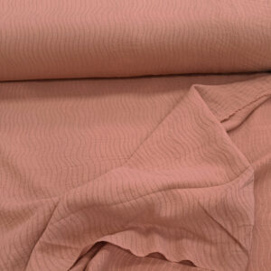 Dupla gaza sa valovitim radom staro roze