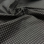 Pamuk crna osnova bele tufne 4mm - Slika 2