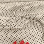 Pamuk beli sa crnim tufnama 2mm