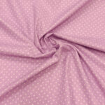 Pamuk svetlo lila osnova bele tufne 4mm - Slika 2