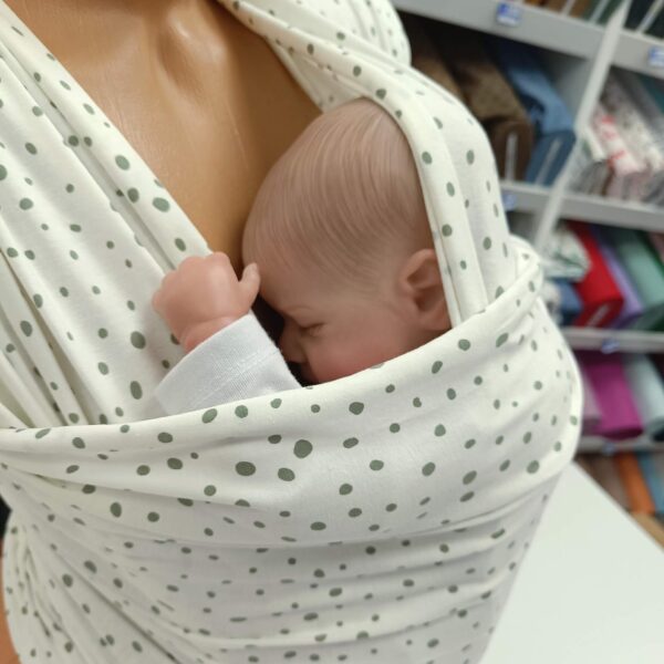 MARAMA za nošenje bebe maslinaste tačke - Slika 2