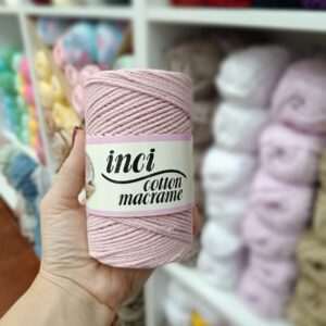 MAKRAME konac Yarn club bledo roze