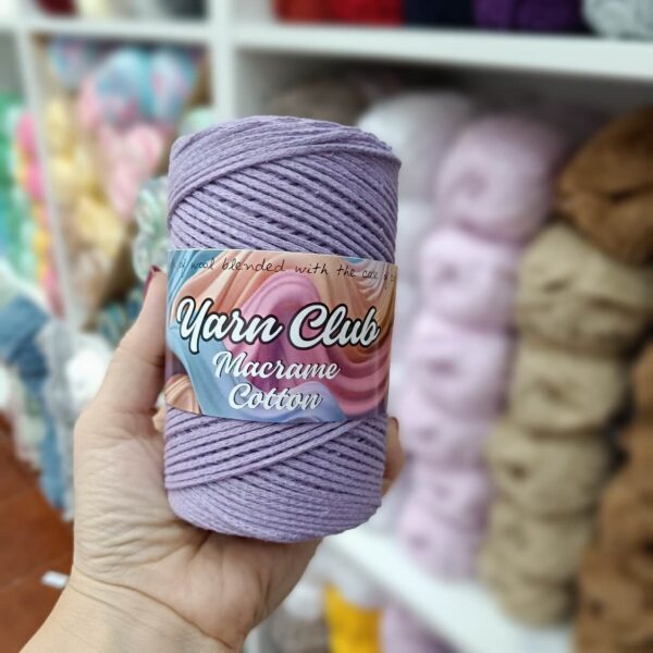 MAKRAME konac Yarn club lila - Slika 1