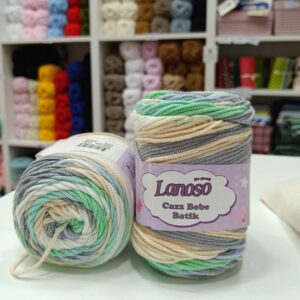 Lanoso cazz batik bebe zeleno, sivo, belo 758