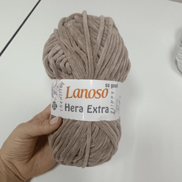 Lanoso Hera extra chenille pesak krem 909 - Slika 1