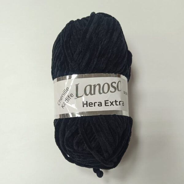 Lanoso Hera extra chenille crna 960 - Slika 1