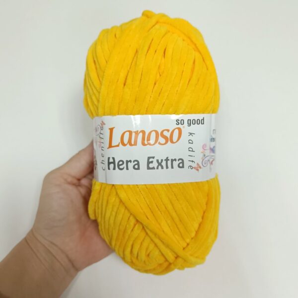 Lanoso Hera extra chenille žuta 913 - Slika 1